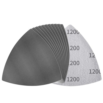 12 Pcs Detail Sander Sandpaper, 1200 Grit Triangular Sandpapers - size: 1,200 Grit