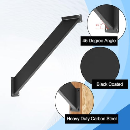 4 Pcs 45 Degree Angle Support Brackets for Pergola - size: 7x4 - 4 Pcs