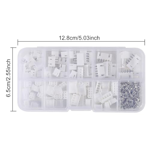 230pcs XH2.54 PH2.0 2p 3p 4p 5 pin 2.54mm 2.0mm Pitch Terminal Kit Housing Pin Header JST Connector Wire Connectors Adaptor