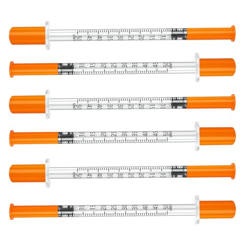 U-100 0.5ml 31 Gauge 5/16" Syringe, Individually Packed, Pack of 100 - size: 0.5ml-31G 5/16", style: 100