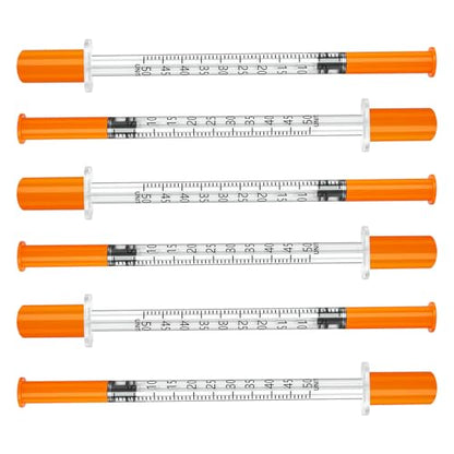 U-100 0.5ml 31 Gauge 5/16" Syringe, Individually Packed, Pack of 100 - size: 0.5ml-31G 5/16", style: 100