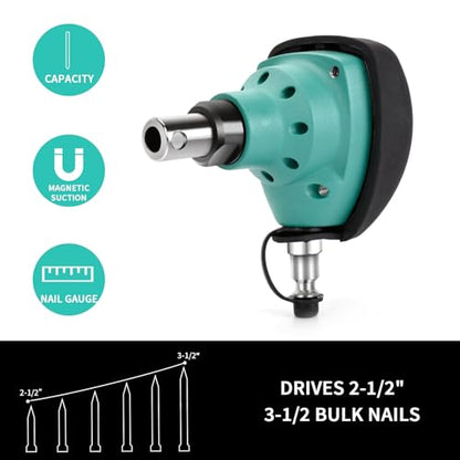 Dotool Palm Nailer, Pneumatic Palm Nailer with Magnetic Tip