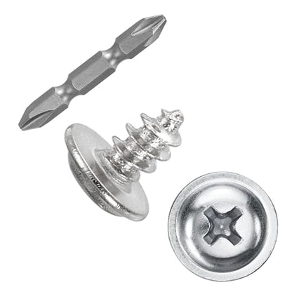 100pcs M2.3x4 Self Tapping Screws Carbon Steel Screws Silver - size: M2.3x4