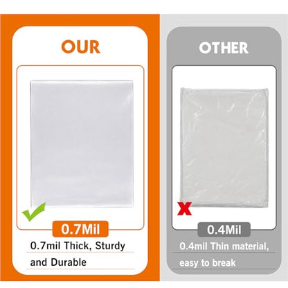 ROLLINGDOG 3 Pack Plastic Drop Cloths 12' x 9' - color: 3 pc
