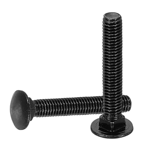 uxcell 30Pcs Carriage Bolts, M5 x 30mm Stainless Steel 18-8 (304) - color: Black, size: M5 x 30mm