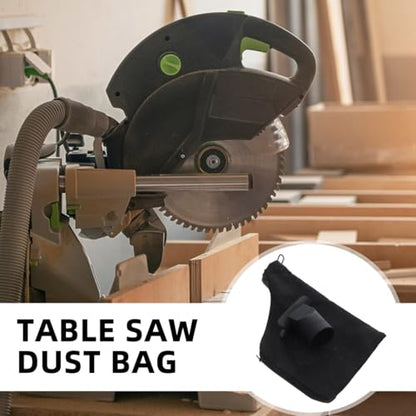 Table Saw Dust Bag Universal Dust Collection Bag for Cutting Machines and Industrial Power Tools Miter with Wire for Woodworking Waste Collection
