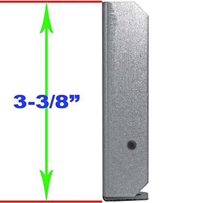 Wood Fence Rail Bracket for 2x4 Dimensional Lumber. Galvanized Steel to Resist Rusting. Quantity Each - size: 2" x 4" Each
