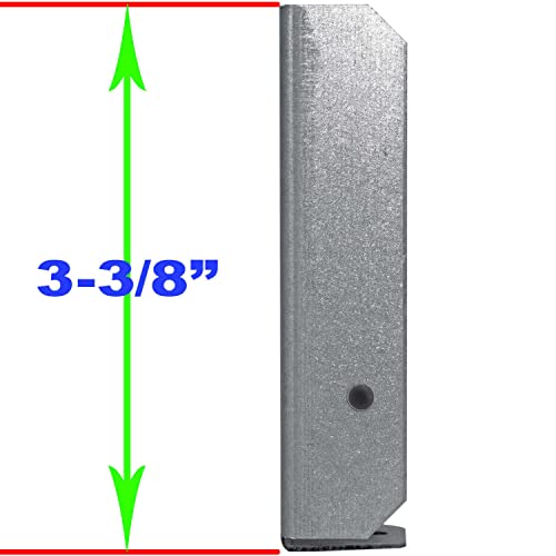Wood Fence Rail Bracket for 2x4 Dimensional Lumber. Galvanized Steel to Resist Rusting - 100 Count - size: 100 Pack