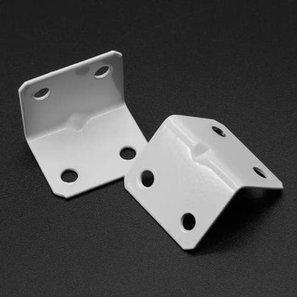 Biaungdo 12 Pcs White Metal Corner Brace, 26x26x32mm L Shape Bracket