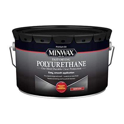 Minwax Fast Drying Polyurethane Protective Wood Finish, Clear Gloss, 2.5 Gallons - size: 2.5 Gallon