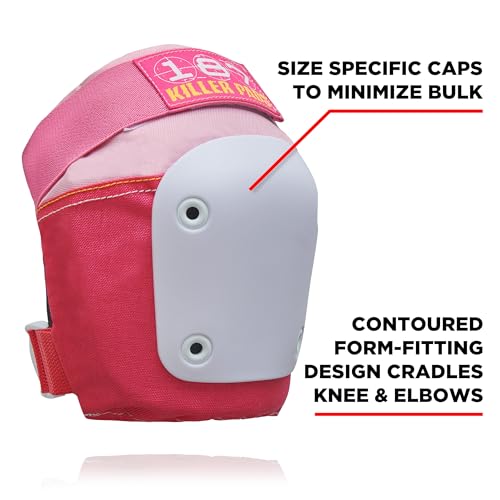 187 Killer Pads Six Pack Pad Set - color: Pink, size: Junior