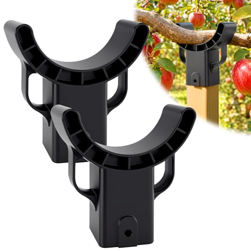 KJX 2 Pack Upgraded Tree Crutches, Fruit Tree Branch Supports - color: Black-2Pcs