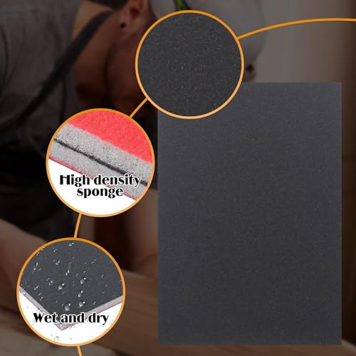 20 Pcs 800 Grit Sanding Sponge, Wet Dry Sanding Block - size: 800 Grit