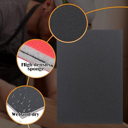 20 Pcs 800 Grit Sanding Sponge, Wet Dry Sanding Block - size: 800 Grit