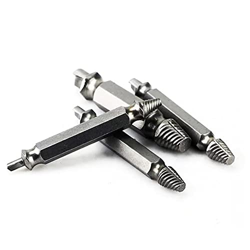 Damaged Screw Extractor Set, 4PCS HSS4341 DIY Hand Tools, Bolt Extractor, Stud Screw Remover, Power Tool Accessories