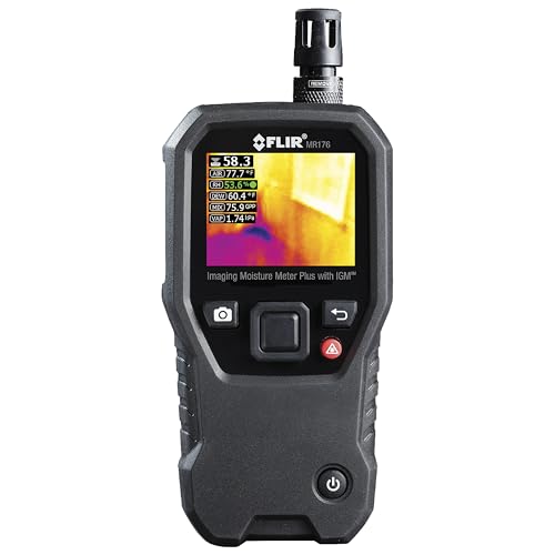 FLIR MR176 - Thermal Imaging Moisture Meter - with IGM (Infrared Guided Measurement), Replaceable Hygrometer, Pin and Pinless - style: MR176