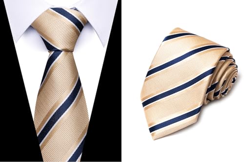 joy alice Tie For Men 6 PCS Necktie Woven Jacquard Neck Ties Set Neck Ties - color: Yellow Green Greenblue Champagne