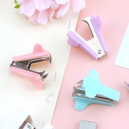ZZTX 3 Pack Staple Remover (Pink, Blue, Purple) - color: Pink, Blue, Purple
