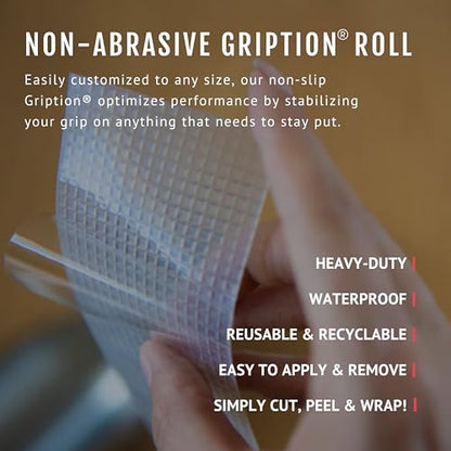 CatTongue Grips 2"x10' 2-Pk Grip Tape Roll, Non-Abrasive, Waterproof, Black - color: Black, size: 2" x 20'