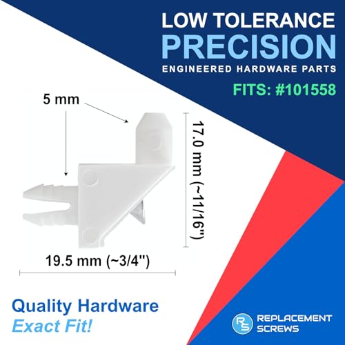 ReplacementScrews Shelf Support Compatible with IKEA 101558 (Pack of 8)