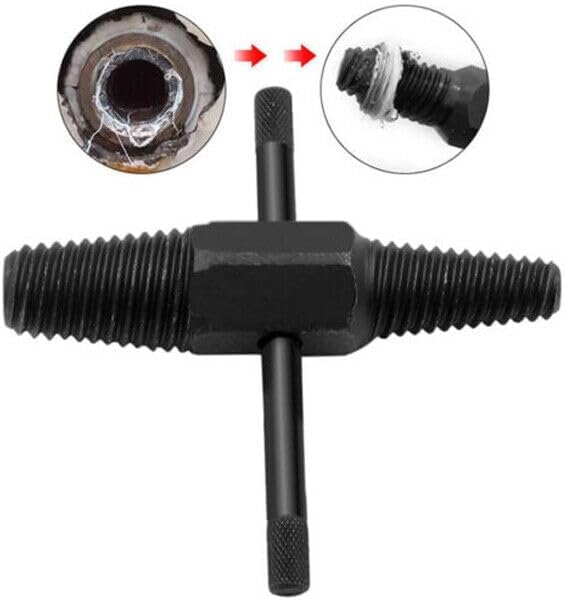Dual-Use Broken Screw Extractor for 1/2 Inch and 3/4 Inch Pipes, Valves, and Faucets - Double Head Design for Effortless Removal of Stubborn Bolts and Water Pipe Screws