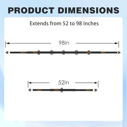 8' Telescopic Gate Brace,Extends from 52 to 98 Inches - size: 8' Telescopic (52" - 98")