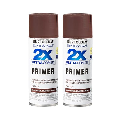 Rust-Oleum Painter's Touch 2X Ultra Cover Primer Spray, Flat Red