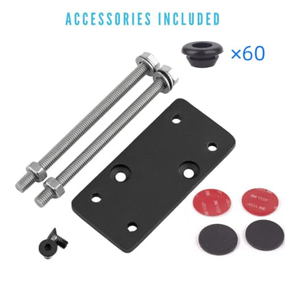 Cable Railing Post Fascia Mount-Stainless Steel Square Weldless 36"x2"x2" Pre-drilled Side Mount Metal Post for Wood Deck, Black 4 Pack - size: Line Post