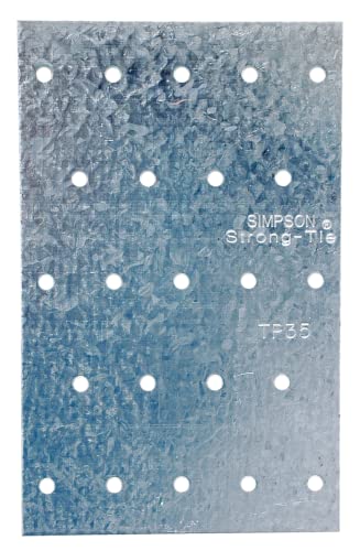Simpson Strong-Tie TP35 TP 3-1/8 in. x 5 in. 20-Gauge Galvanized Tie Plate (Pack of 100)