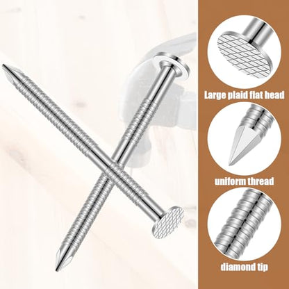 Tandefio 2 Pound Siding Nails 1-3/4 Inch Roofing Tile Slating Nail, Sliver - color: Sliver, size: 1-3/4 Inch