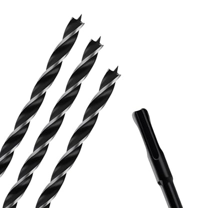3PCS 5/16" x 12" Auger Drill Bit with SDS Plus Shank for Wood - size: 5/16"x12"(3pc)