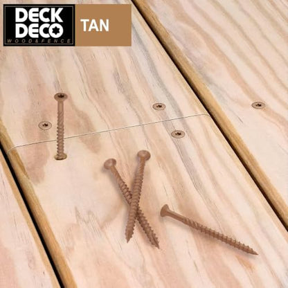 Wood Screws #9 x 3 Exterior Deck Screws436pcs(Approx) 5.5 lb/Box - size: #9x3"