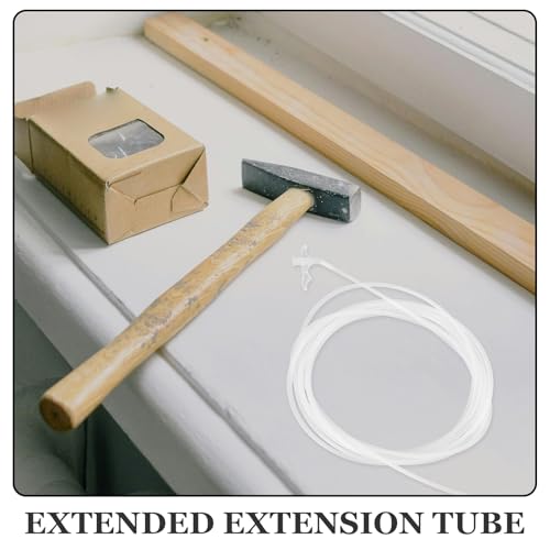HOMSFOU Epoxy Applicator Tube 3 Extension Tubes 196.85 in Long Sealant Dispenser for Glue Grout and Epoxy Mixing in Hard to Reach Areas - size: 500.00X6.50X1.20CMx3pcs