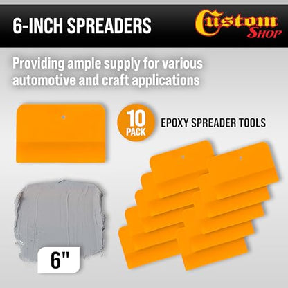 Custom Shop 6 Inch Plastic Filler Spreader Tools for Automotive