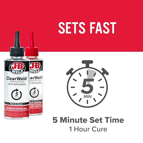 J-B Weld Pro Size ClearWeld 5 Minute Set Epoxy