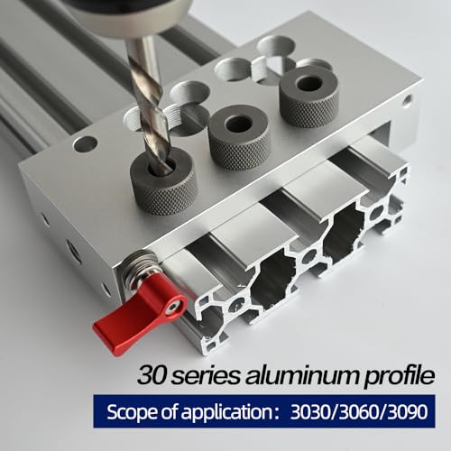 Aluminum Profile Drill Guide Access Hole Drill Jig,Portable Drilling Guide, Craftsman Tool Accessory