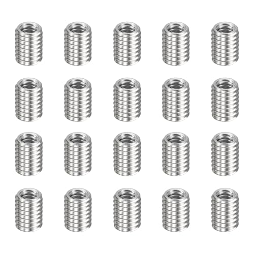 HARFINGTON 20pcs Thread Repair Inserts M3 x 0.5 Male to M2 x 0.4 Female Thread 4mm Long Stainless Steel Reducing Nuts Metric Self Tapping Sleeves Threaded Reducer Industrial Fasteners - size: M3 x 0.5 Male to M2 x 0.4 Female x 4mm