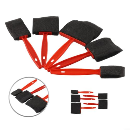 5-Piece Foam Paint Brush Set for Oil Stain & Polyurethane Painting