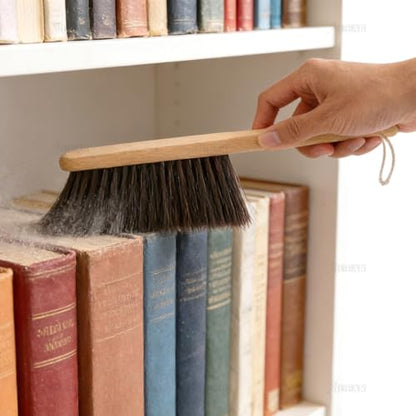AUEAR, Wood Dusting Brush Cleaning Duster 11.4 Inches Fiber Bench Brushes for Home Kitchen Bedroom