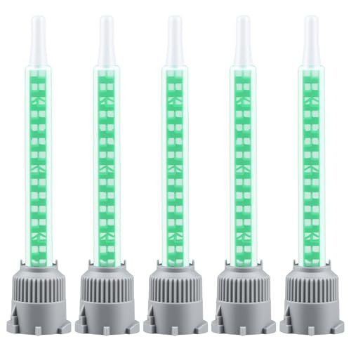 25 Pieces Epoxy Adhesive Mixing Nozzle Tip Static Mixing Nozzle Resin Mixer Adhesive Gun for AB Two-Component Cartridges 50ml/3.6in(1:1/1:2Ratio)