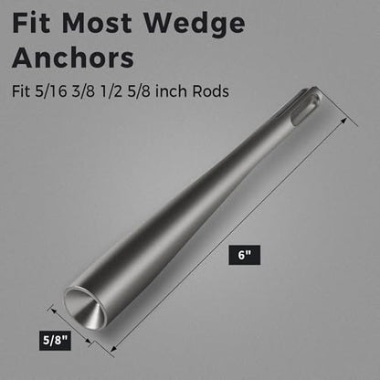 SDS Plus Anchor Setting Tool – Hammer Drill Attachment for Installing Wedge Anchors - style: Wedge Anchor Setter