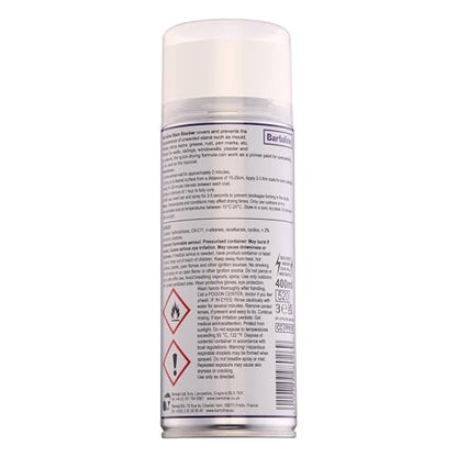 Bartoline Stain Blocker Spray, 13.5 oz Fast-Drying Matt Finish Covers Up Water & Grease Stains - Primer or Topcoat for Walls, Ceilings, Plaster & Wood - 400 ml - size: 13.5 Oz (Pack of 1)