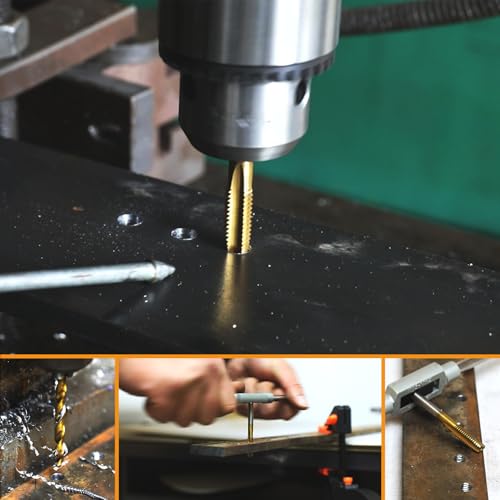 5/8"-11 UNC Tap and 17/32" Drill Bit for Metal,M2 HSS Drill and Tap Set - size: 5/8"-11 Tap, 17/32" Drill
