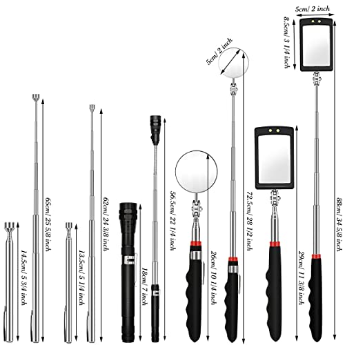 5PCS Telescoping Magnetic Pick-Up Tool Set, Inspection Mirror, Flexible