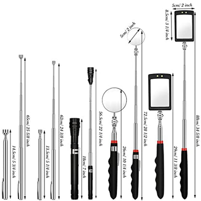5PCS Telescoping Magnetic Pick-Up Tool Set, Inspection Mirror, Flexible