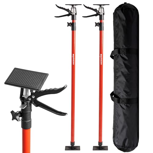 2PK Cabinet Jacks, 45 to 114 in Adjustable Telescopic Support Pole - size: 45-114 in, 2pc