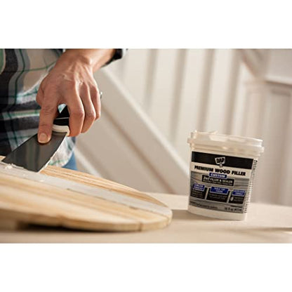 PC-Petrifier Wood Hardener 16oz & Premium Wood Filler White 16 FL OZ Home Improvement Rot Repair
