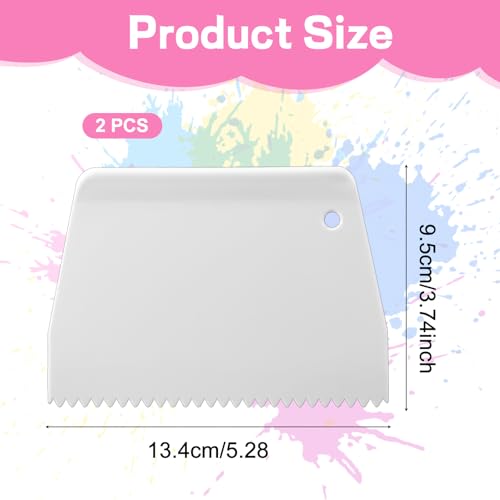 4 Pcs Adhesive Spreader, Plastic Notch Trowel 3/16" Tooth Reusable Notched Glue Spreader Hardwood Flooring Spreaders for Spread Epoxy Glue Epoxy Resin Putty