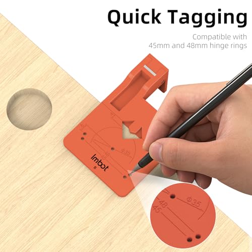 Imbot 35mm Concealed Hinge Jig with Magnetic Stopper for Cabinet Doors