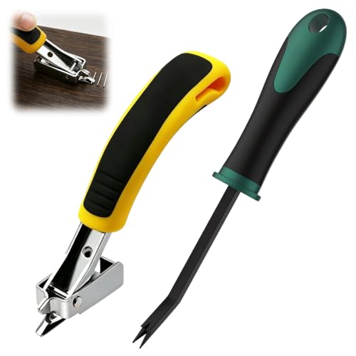 2pcs Heavy Duty Staple Remover Ergonomic Upholstery Staple Puller
